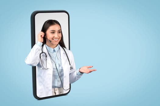 Virtual female doctor consultation via smartphone app