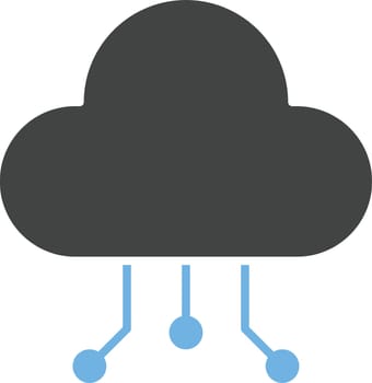 Cloud Data Distribution icon vector image.