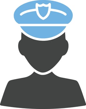 Police icon vector image.