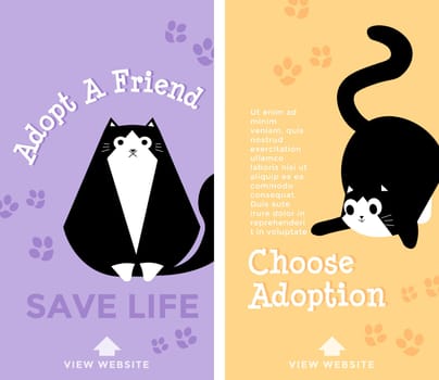 Adopt friend and save life, choose adoption banner
