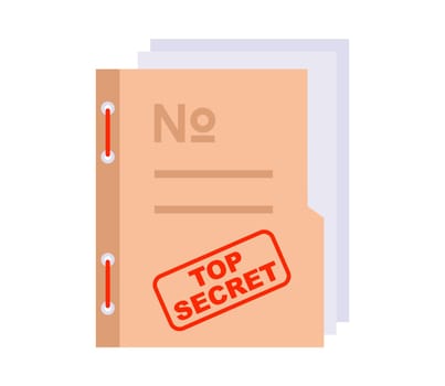 folder with secret documents.