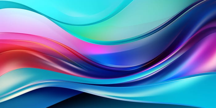 Bright color wave with blur and glowing effects. Abstract background