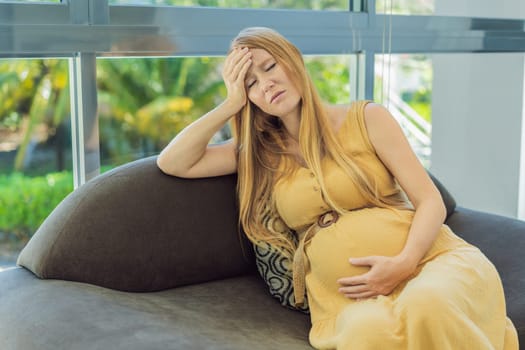 Expectant woman experiences discomfort, feeling unwell during pregnancy