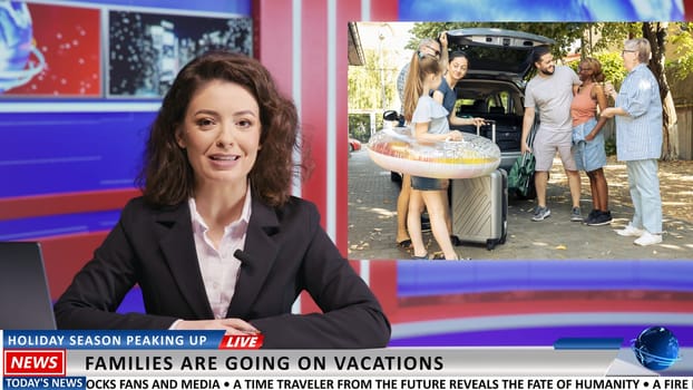Reporter presents summer vacations