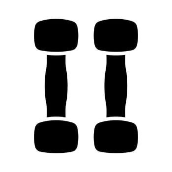 Dumbbells fitness dumbbell vector solid icon