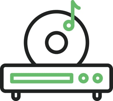 Disc Player icon vector image.