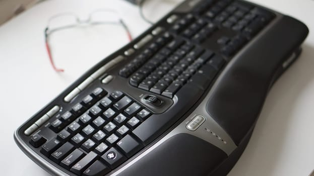 the keyboard on the desktop