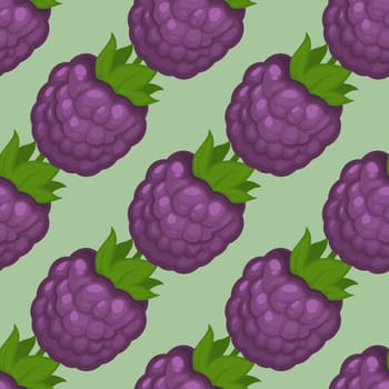Vector Blackberry Seamless Pattern featuring