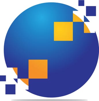 Digital Solutions Logo Design Template Vector