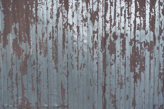 texture of brown corrugated peeling wall