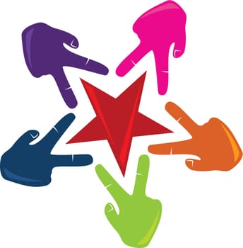 Success Teamwork Logo Design Template Vector