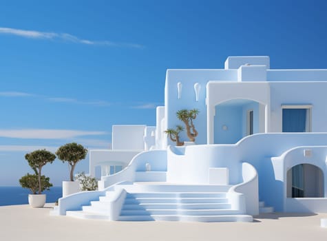 White architecture in Santorini, Greece