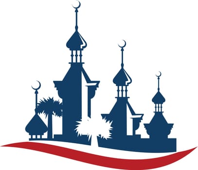 Mosque Logo Design Template Vector