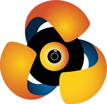 Surveillance Logo Design Template Vector