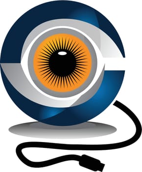 Surveillance Logo Design Template Vector