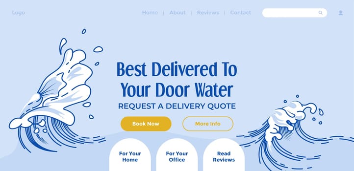 Book pure water, request quick service to door