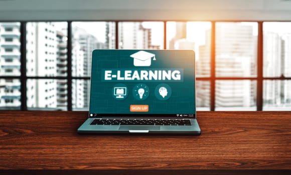 E-learning for Student and University Concept uds