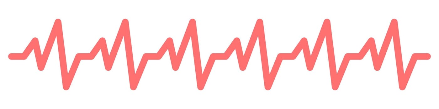 Heartbeat icon. Vector cardiogram icon. Heartbeat icon in flat style. Vectoral illustration.