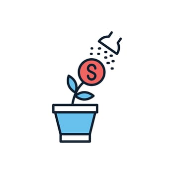 Growth Income related vector icon