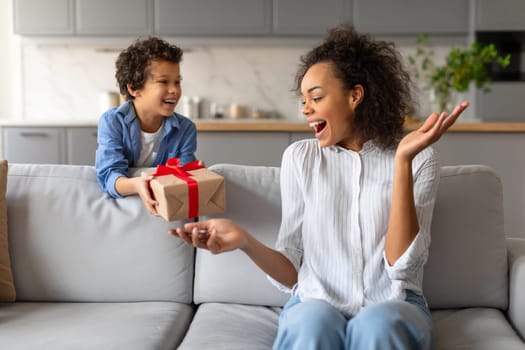 Black boy surprises mother with gift, her reaction priceless