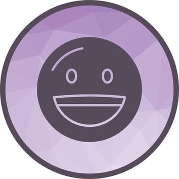 Grinning Face icon vector image.