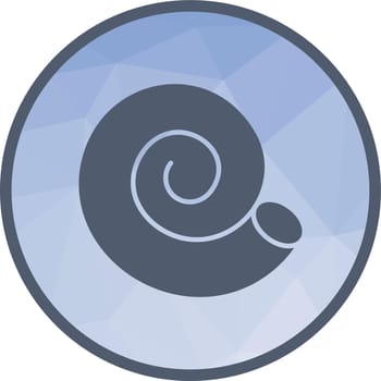 Spiral Shell icon vector image.