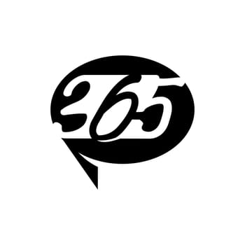 Balloon communication 365 infinity logo icon design black