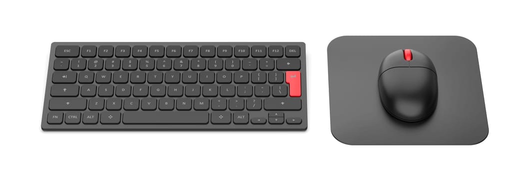 Wireless computer keyboard and mouse