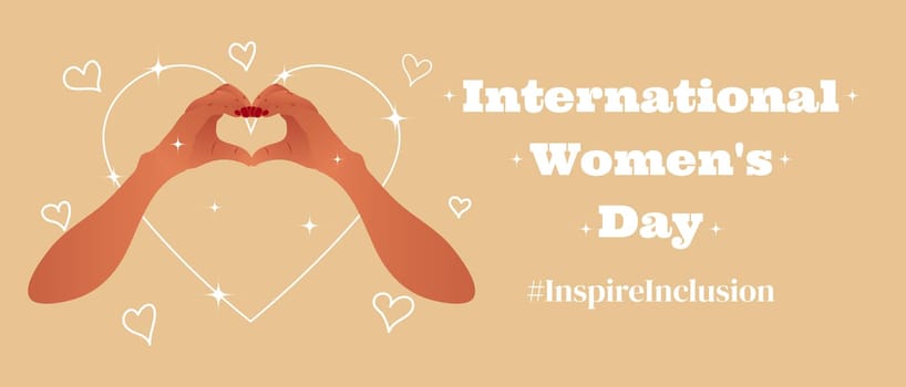 March 8 template for International Womens Day.