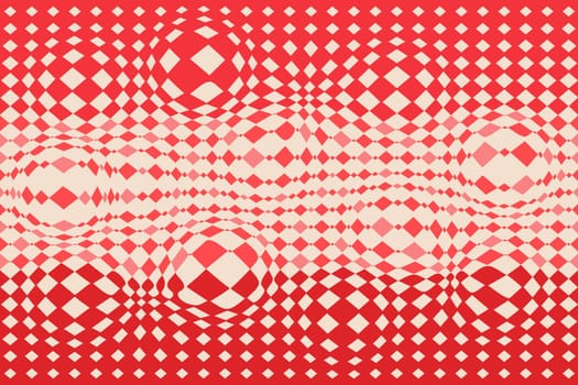 Psychedelic pattern with distorted checkerboard.