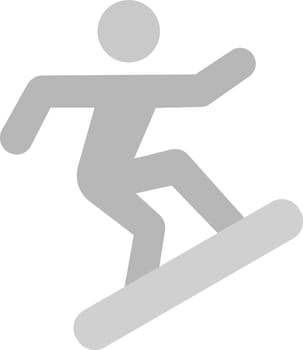 Snowboarder icon vector image.