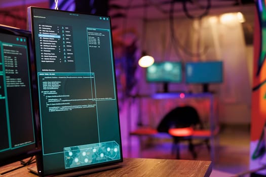 Virus and running code on screens