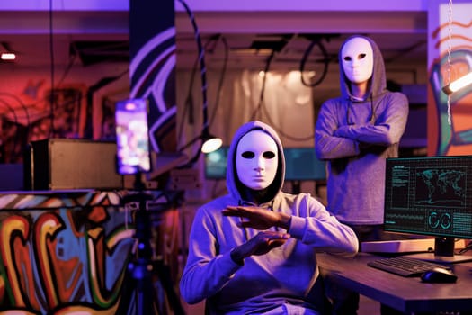 Anonymous hackers recording ransom scam