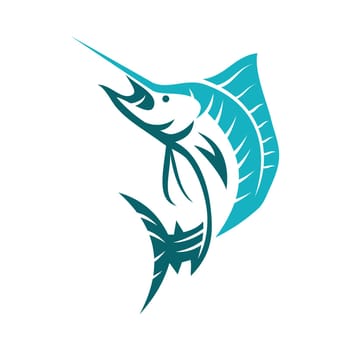 Marlin fish business Icon Illustration Brand Identity