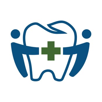 Family dental care logo Icon Illustration Brand Identity