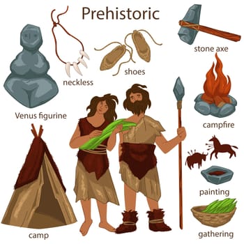 Prehistoric times, clothes and personal belonging