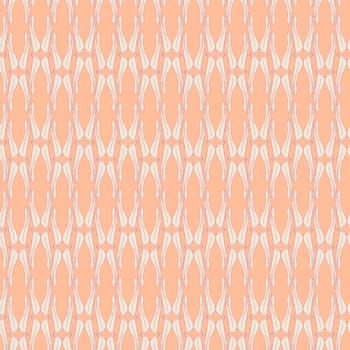 Modern geometry peach fuzz color lace seamless pattern. Abstract wave background for design of coloring book, fabric, textile, scrapbook, simple motif for wallpaper