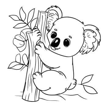 Cute Koala Coloring Pages for Kids and Toddlers