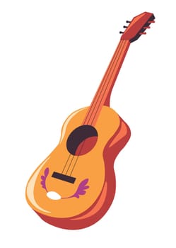 Traditional Acoustic Guitar vector illustration