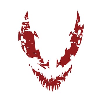 Venom symbiotic logo, vector design icon.