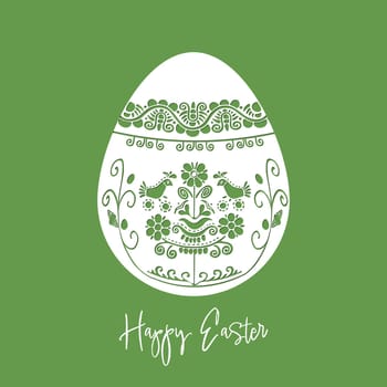Easter Eggs ornament.Vector emplate for laser cutting, wood carving, paper cut and printing. Vector illustration.