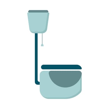 Lavatory bowl icon vector. Toilet logo simple color. Simple stylish linear toilet. Furniture for the vector bathroom room. Symbol toilet bowl. Vector illustration.
