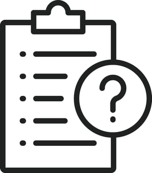Questionnaire icon vector image.