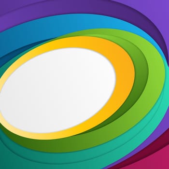 Vibrant Abstract Circles With Contrasting Colors