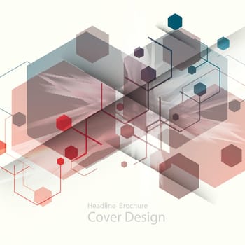 Abstract hexagon background for Presentation and Annual report
