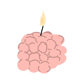 Trendy candle, hand made concept