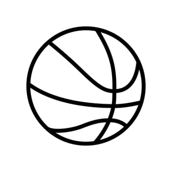 Ball outline vector icon isolated
