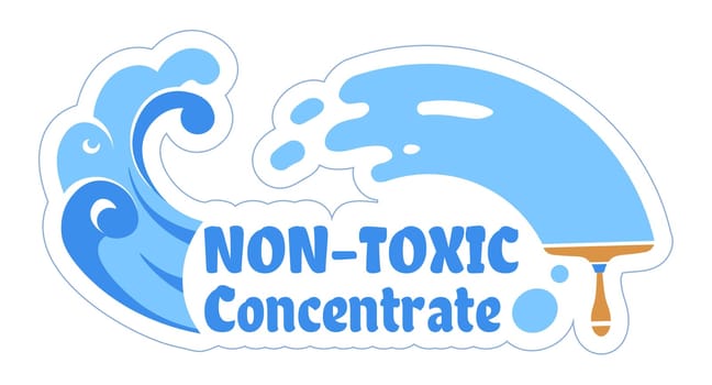 Non toxic concentrate for cleaning at home vector