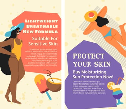 Protect your skin from sun, moisturizing lotion