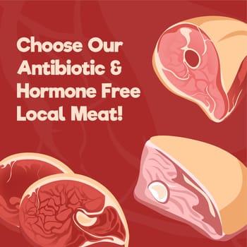 Choose our antibiotic and hormone free local meat